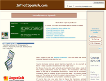 Tablet Screenshot of intro2spanish.com
